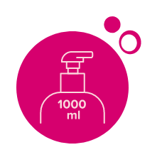 Wygodna pompka i duża pojemność 1000 ml